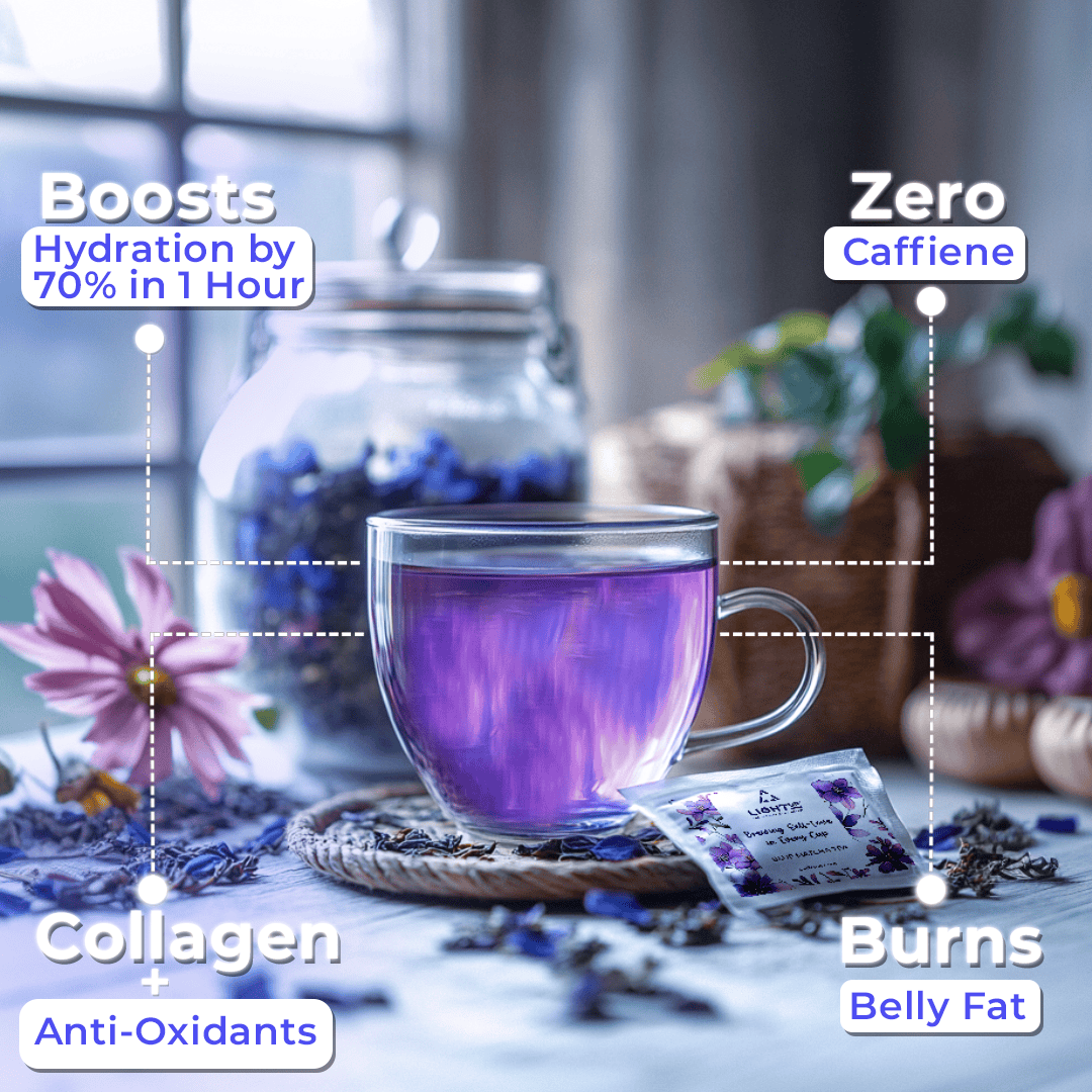 Butterfly Pea Flower Herbal Tea For Fat Loss